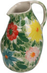 KRST Vase klein mit Henkel handbemalt mit Blumen...