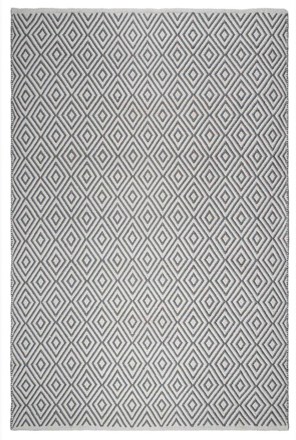 H.O.C.K. Outdoor Teppich Veria grey&white PET 180x270cm grau weiß