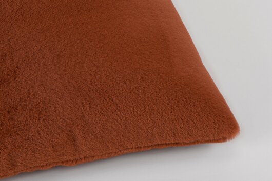 H.O.C.K. Plushy Kissen 45x45cm Fake Fur orange terra