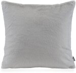 H.O.C.K. Plushy Kissen 45x45cm Fake Fur hellgrau