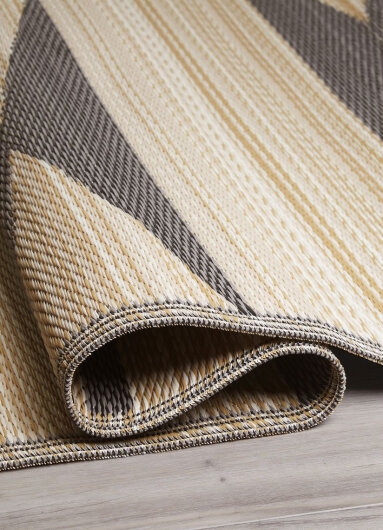 H.O.C.K. Outdoor Teppich Cairo black beige Geometric 180x270cm