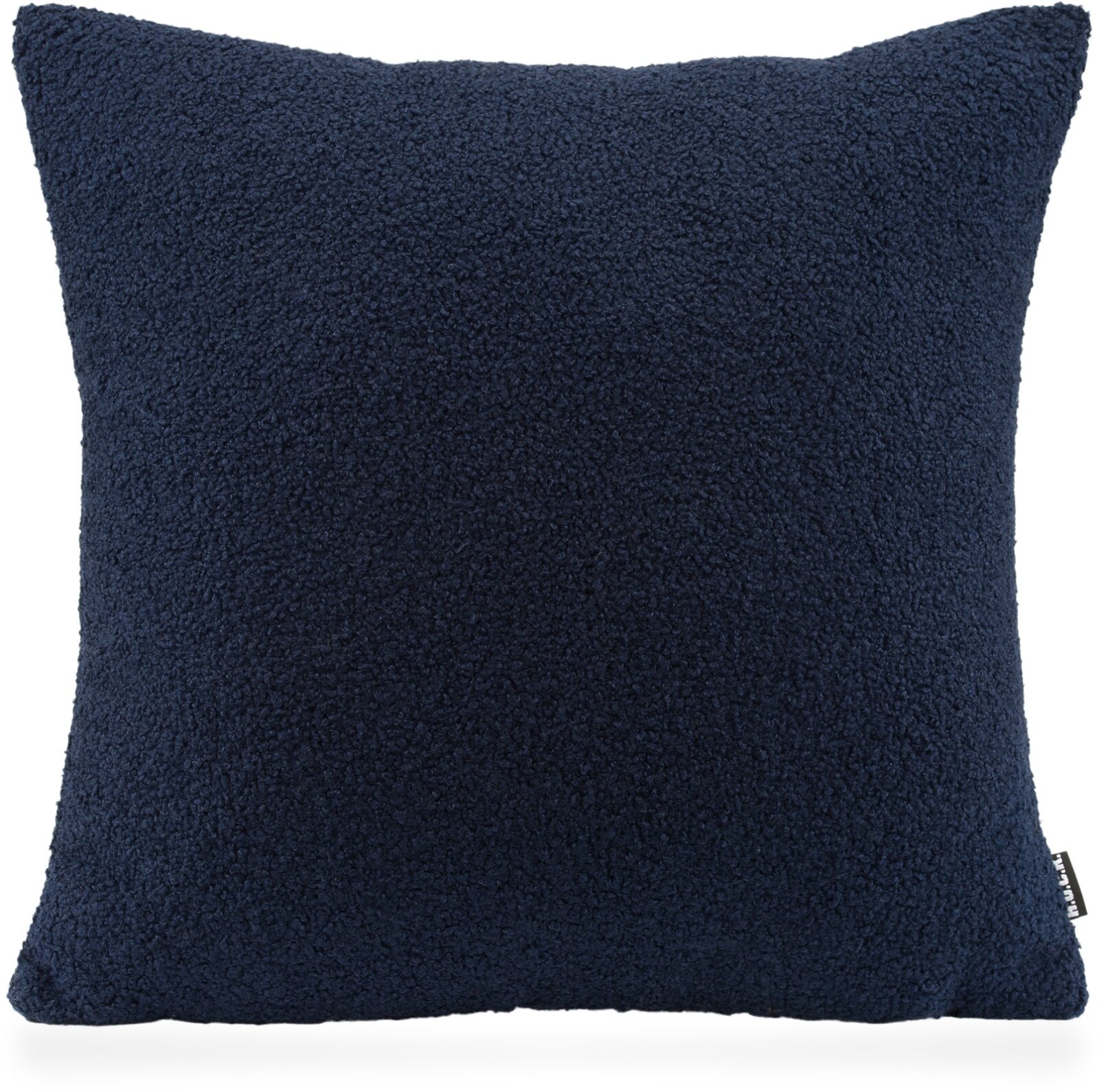 H.O.C.K. Fino Plush Kissen Teddystoff Bouclé 45x45cm dunkelblau Plüsch