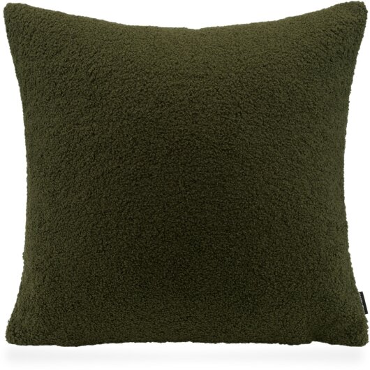 H.O.C.K. Fino Plush Kissen Teddystoff Bouclé 45x45cm moosgrün Plüsch