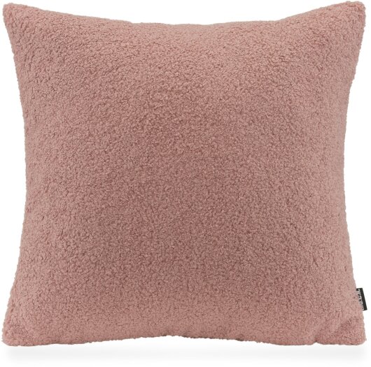 H.O.C.K. Fino Plush Kissen Teddystoff Bouclé 45x45cm rosa Plüsch