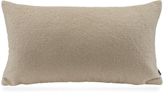 H.O.C.K. Fino Plush Kissen Teddystoff Bouclé 70x40cm beige-taupe Plüsch
