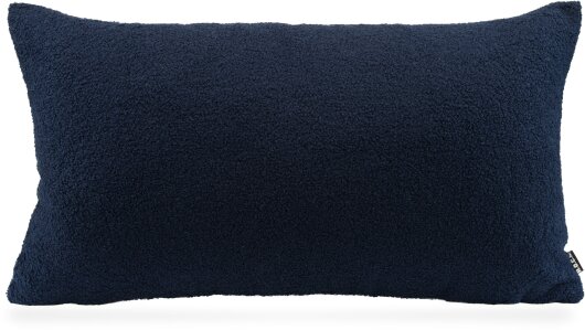 H.O.C.K. Fino Plush Kissen Teddystoff Bouclé 70x40cm dunkelblau Plüsch