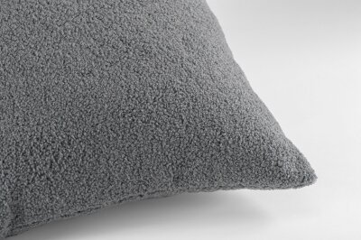 H.O.C.K. Fino Plush Kissen 70x40cm grau Plüsch