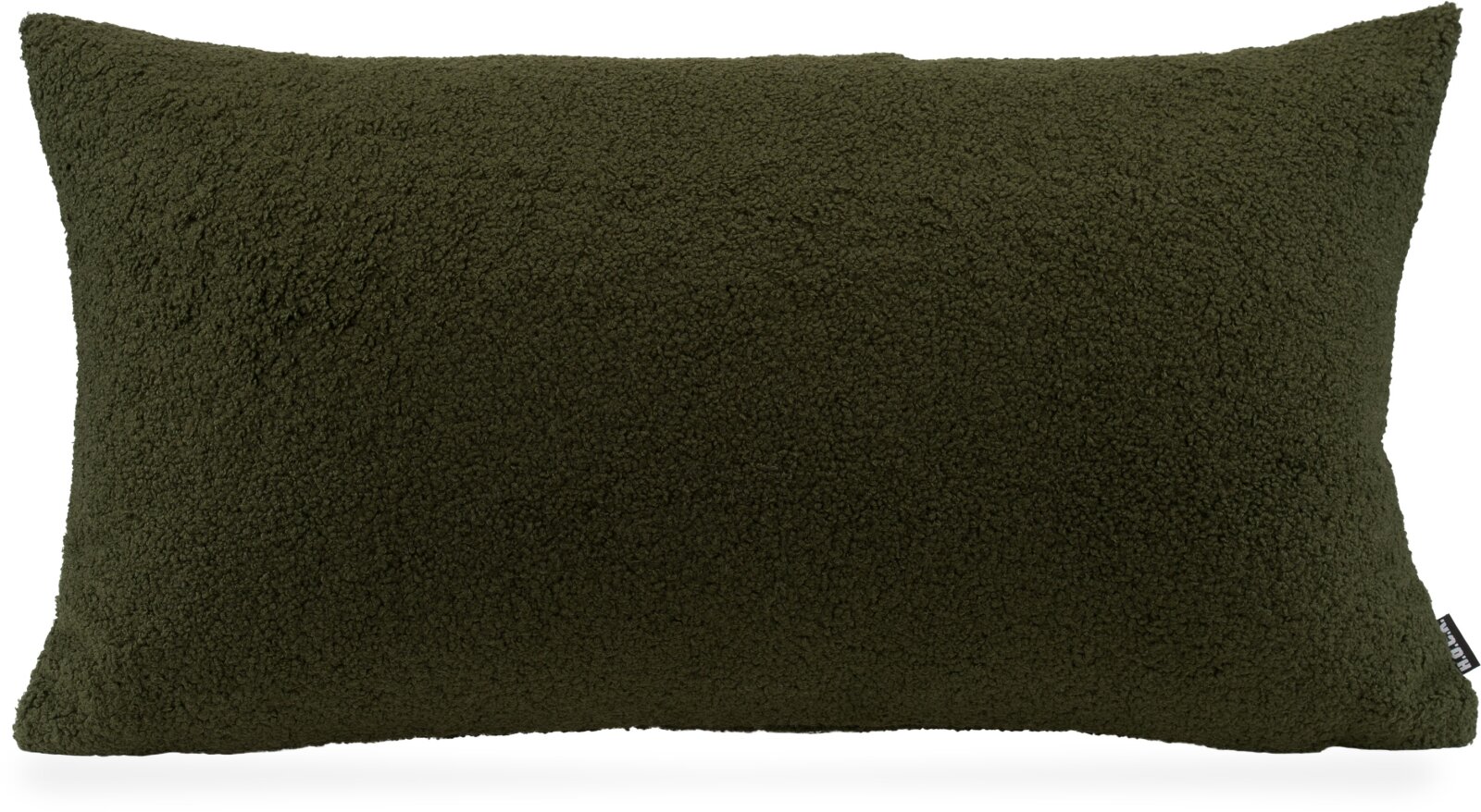 H.O.C.K. Fino Plush Kissen Teddystoff Bouclé 70x40cm moosgrün Plüsch