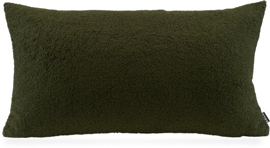 H.O.C.K. Fino Plush Kissen Teddystoff Bouclé 70x40cm moosgrün Plüsch