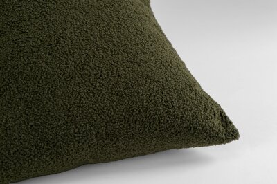 H.O.C.K. Fino Plush Kissen 70x40cm moosgrün Plüsch