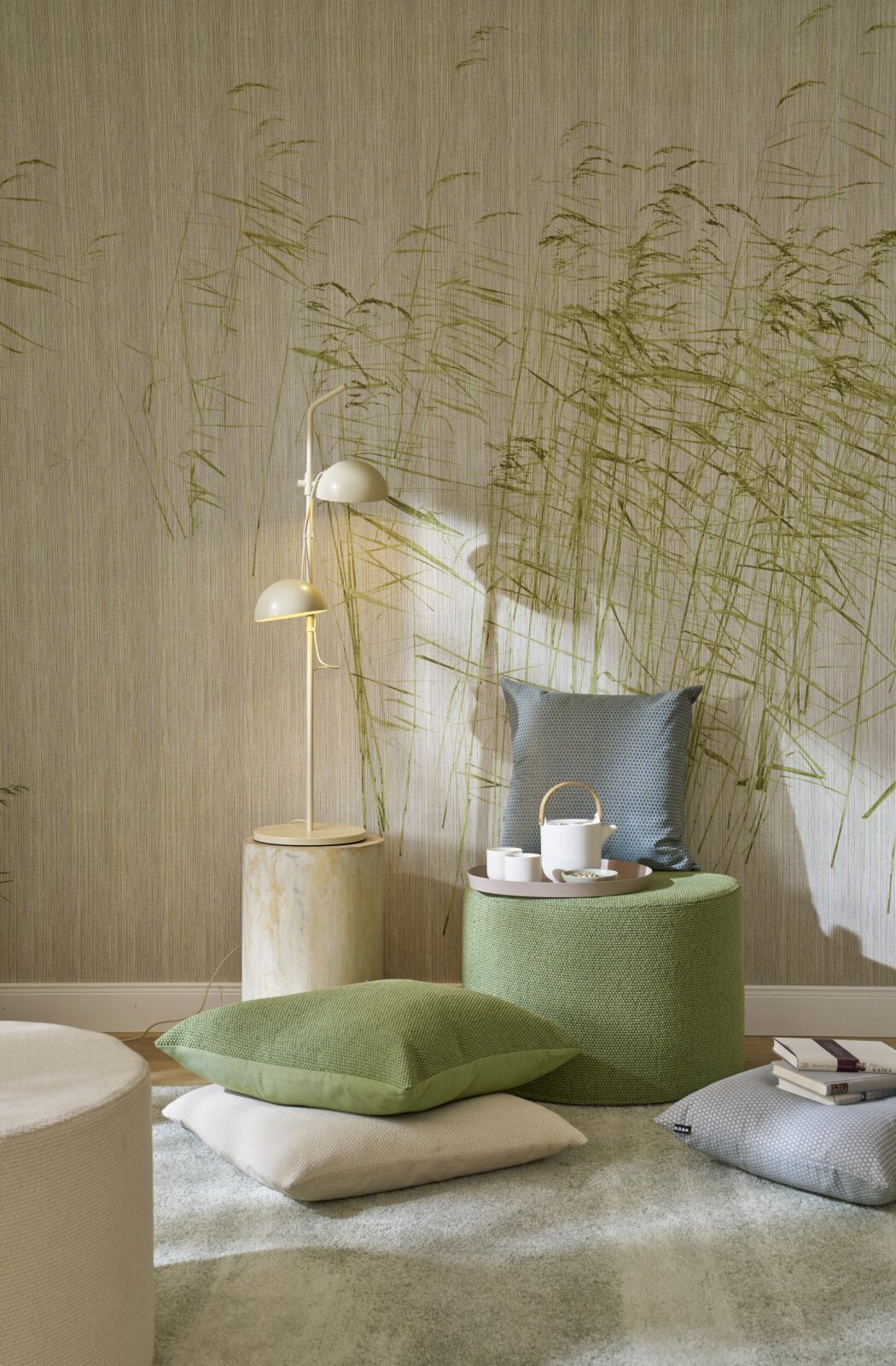 H.O.C.K. Madrid Outdoor + Indoor Wendekissen 60x60cm natur creme in&out