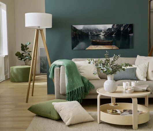H.O.C.K. Madrid Outdoor + Indoor Wendekissen 60x60cm natur creme in&out
