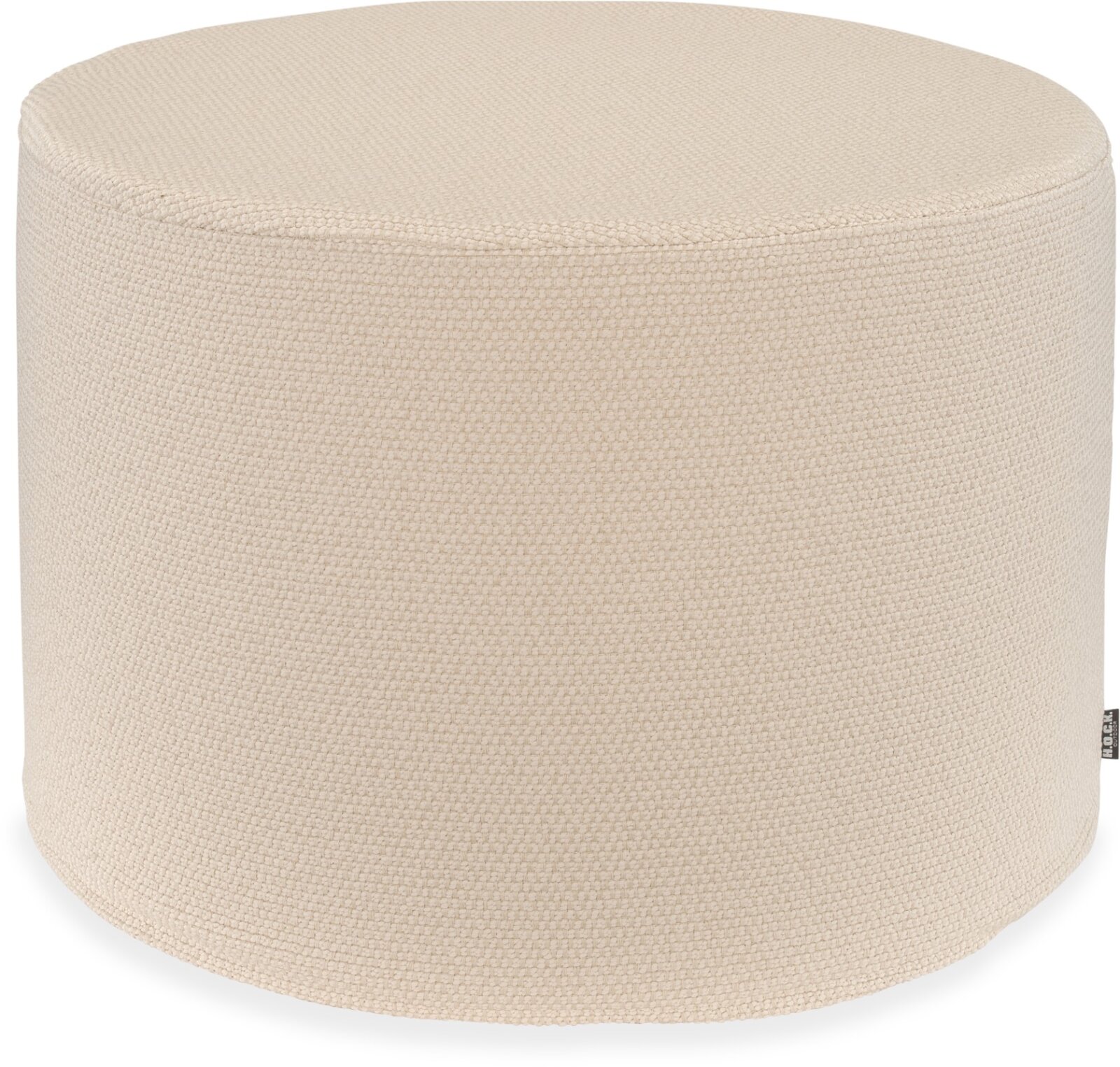 H.O.C.K. Madrid Outdoor + Indoor Hocker rund ø60x40cm natur creme in&out