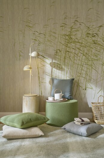 H.O.C.K. Madrid Outdoor + Indoor Hocker rund ø60x40cm grün in&out