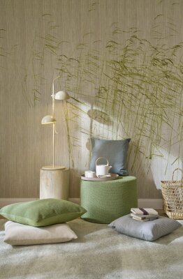 H.O.C.K. Madrid Outdoor + Indoor Hocker rund ø60x40cm grün in&out
