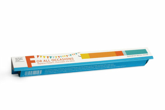NTG Kerze schmal "Für alle Fälle" mint, orange, gelb