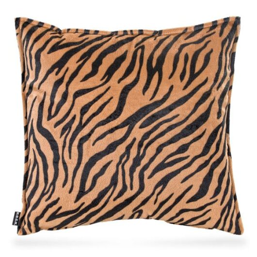 H.O.C.K. ZEBRA SAMT Kissen 50x50cm cognac