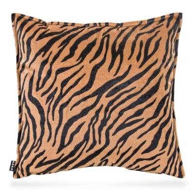 H.O.C.K. ZEBRA SAMT Kissen 50x50cm cognac