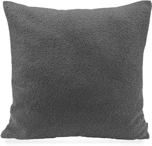 H.O.C.K. Fino Plush Kissen Teddystoff Bouclé 60x60cm grau Plüsch