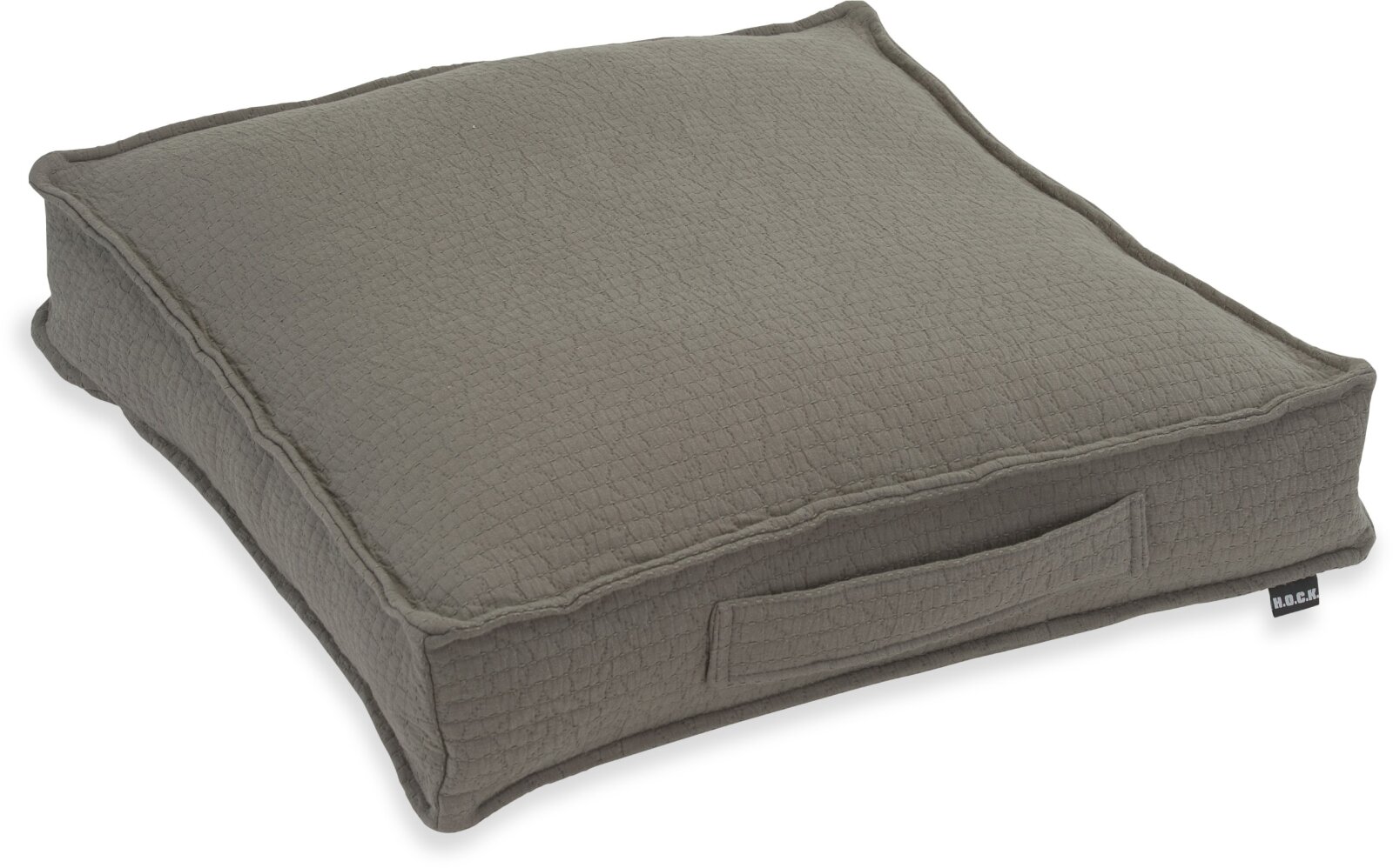 H.O.C.K. Lugano Matratzenkissen 50x50x10cm grau-taupe col. 82