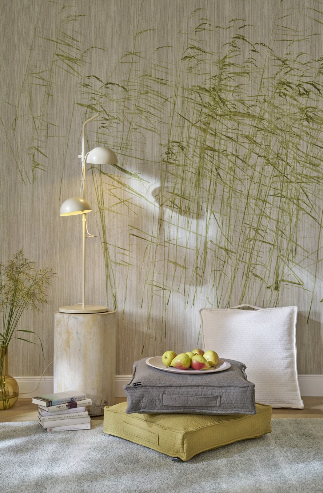 H.O.C.K. Lugano Matratzenkissen 50x50x10cm grau-taupe col. 82
