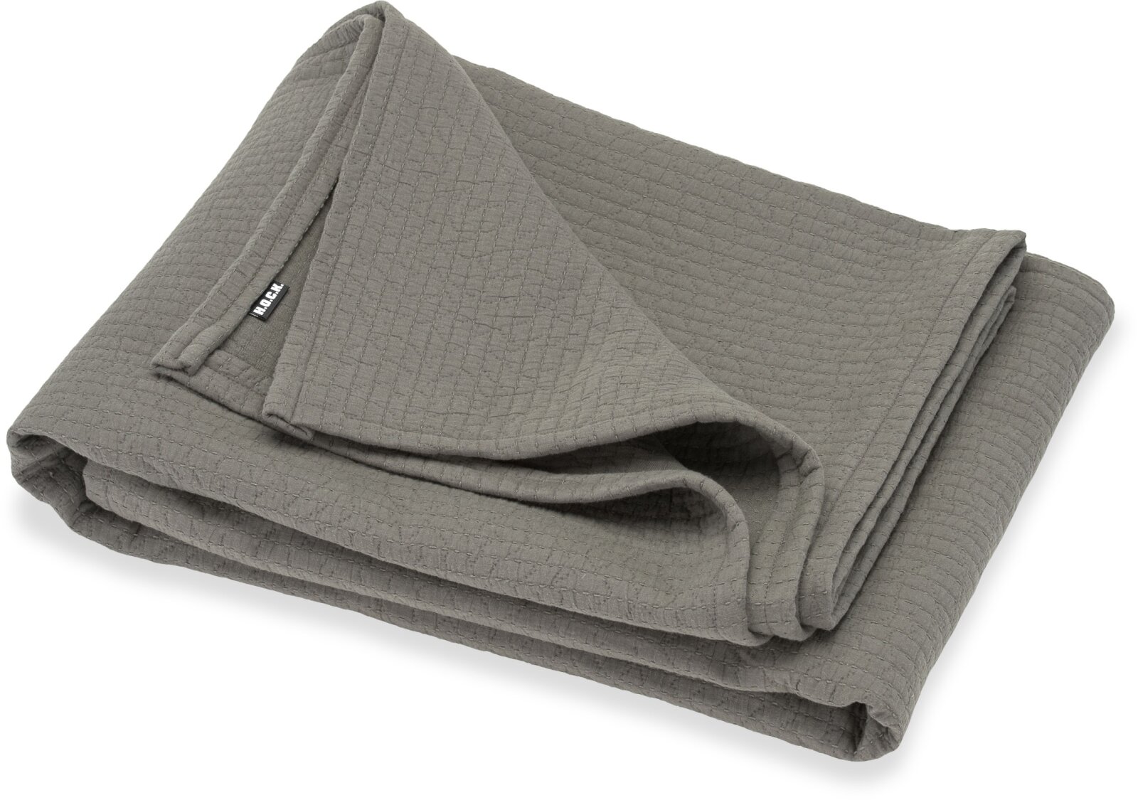 H.O.C.K. Lugano Bettüberwurf ca. 280x140cm grau-taupe col. 82