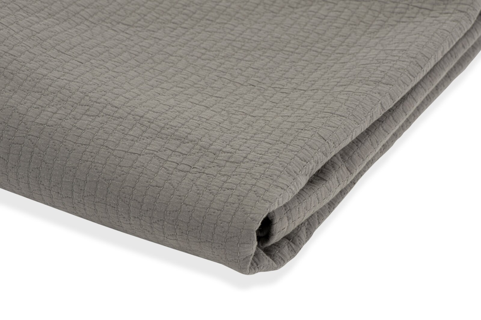 H.O.C.K. Lugano Bettüberwurf ca. 280x140cm grau-taupe col. 82