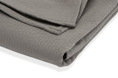 H.O.C.K. Lugano Bettüberwurf ca. 280x140cm grau-taupe col. 82