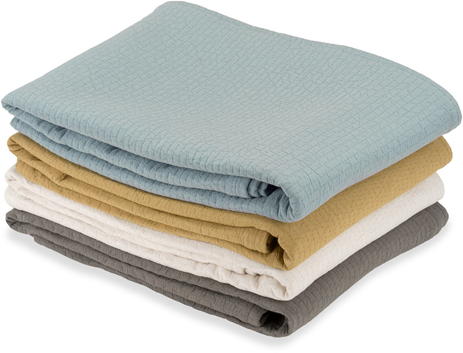 H.O.C.K. Lugano Bettüberwurf ca. 280x140cm hellblau col. 51