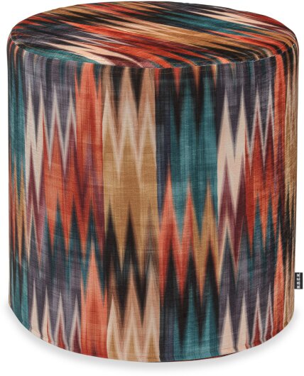 H.O.C.K. Alissa Hocker rund ø45x45cm zickzack bunt colorful col. 45