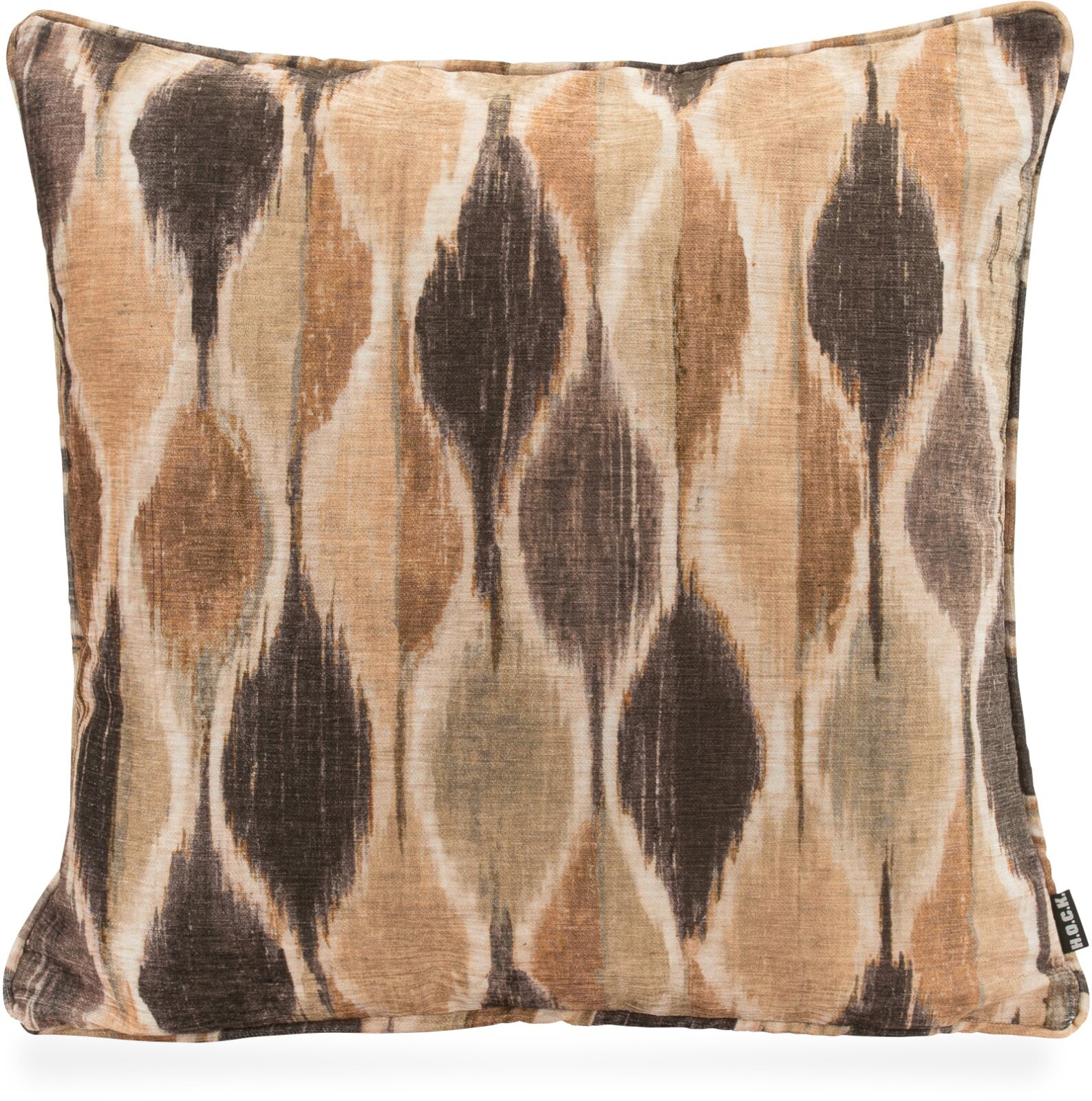 H.O.C.K. Solana Kissen mit Keder 50x50cm Tropfen beige natur braun col. 30