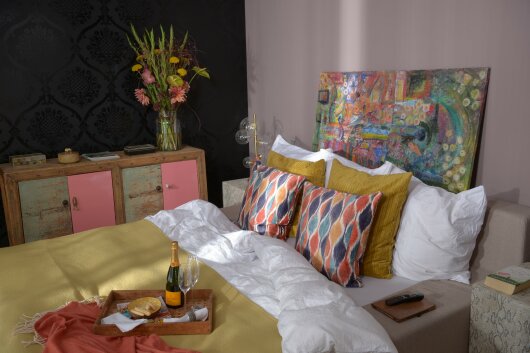 H.O.C.K. Solana Kissen mit Keder 60x60cm Tropfen colorful col. 45
