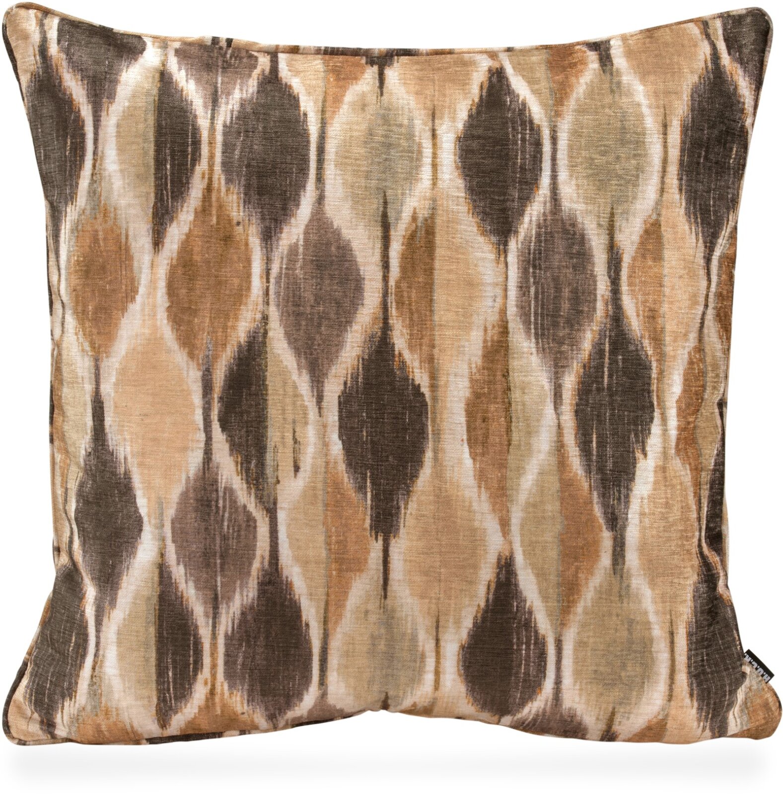 H.O.C.K. Solana Kissen mit Keder 60x60cm Tropfen beige natur braun col. 30