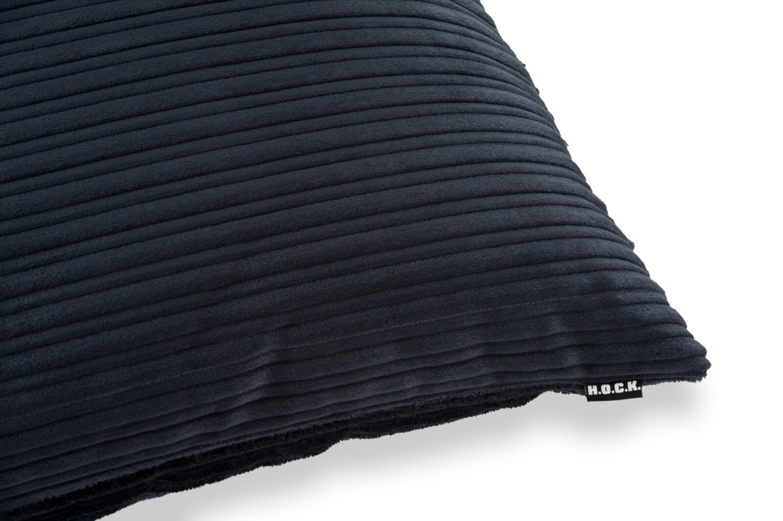 H.O.C.K. Precious Cord Kissen Cordsamt 70x70cm navy dunkelblau col. 666