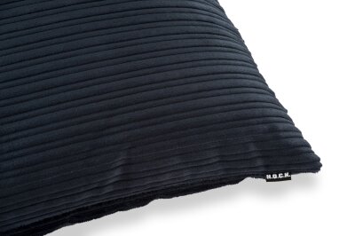 H.O.C.K. Precious Cord Kissen Cordsamt 70x70cm navy dunkelblau col. 666