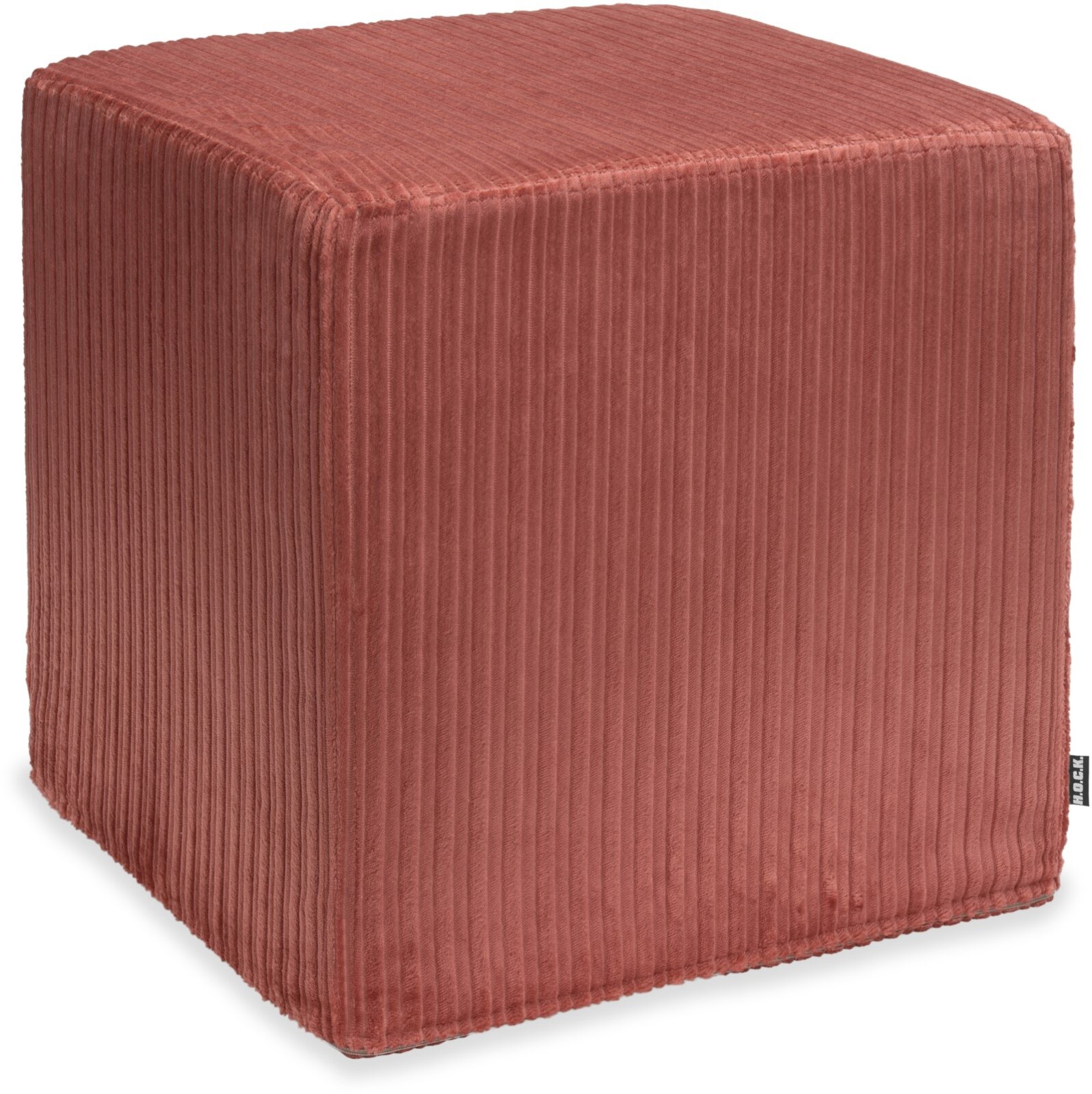 H.O.C.K. Precious Cord Hocker Cube eckig 45x45x45cm Cordsamt altrosa col. 615