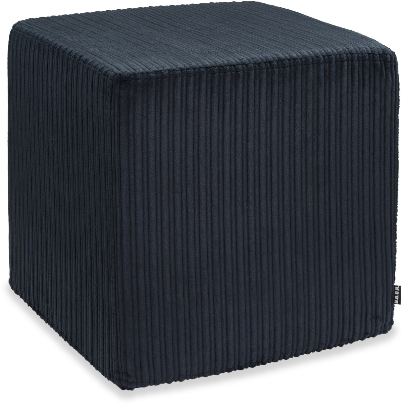 H.O.C.K. Precious Cord Hocker Cube eckig 45x45x45cm Cordsamt navy dunkelblau col. 666