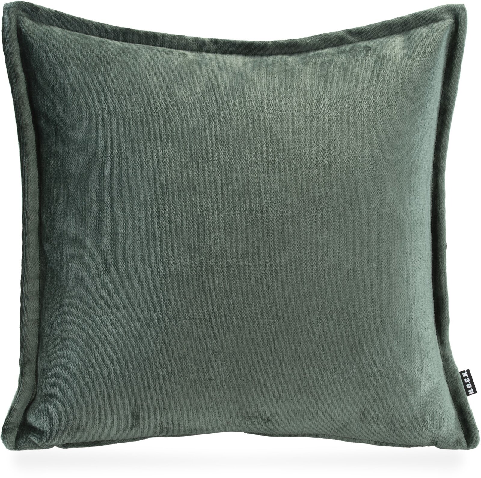 H.O.C.K. Bonanza Kissen 50x50cm mit Wulst petrol - smaragdgrün col. 74