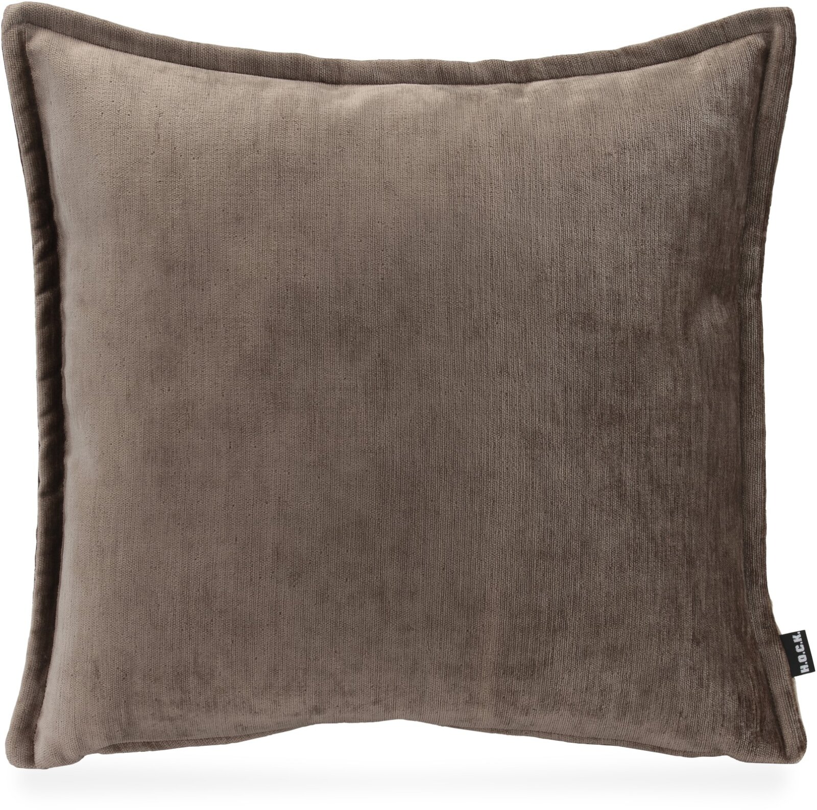 H.O.C.K. Bonanza Kissen 50x50cm mit Wulst taupe braun col. 39