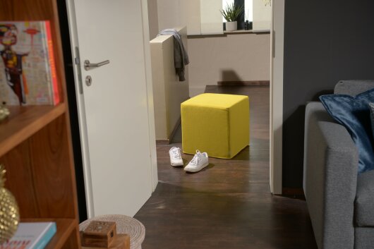 H.O.C.K. Livigno Cube / Sitzwürfel 45x45x45cm lime green col. 401