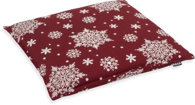H.O.C.K. Snow Flakes Stuhlkissen mit Biese BLISS...