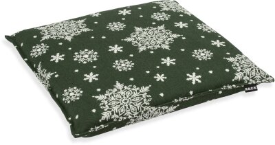 H.O.C.K. Snow Flakes Stuhlkissen mit Biese BLISS...