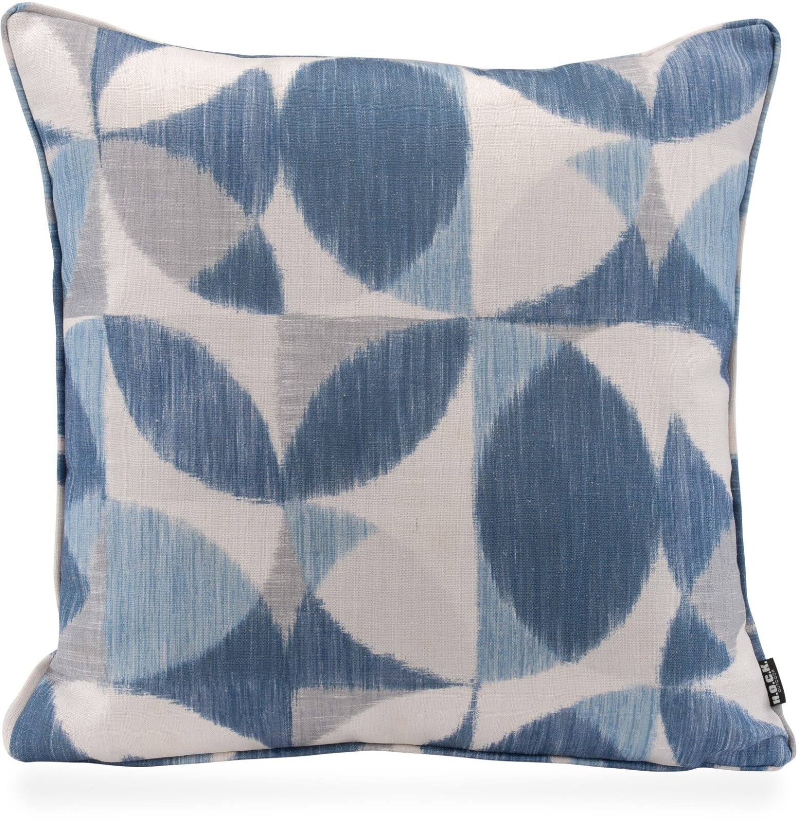 H.O.C.K. Marbella Outdoor + Indoor Wendekissen 50x50cm mit Keder col. 84 blau beige in&out