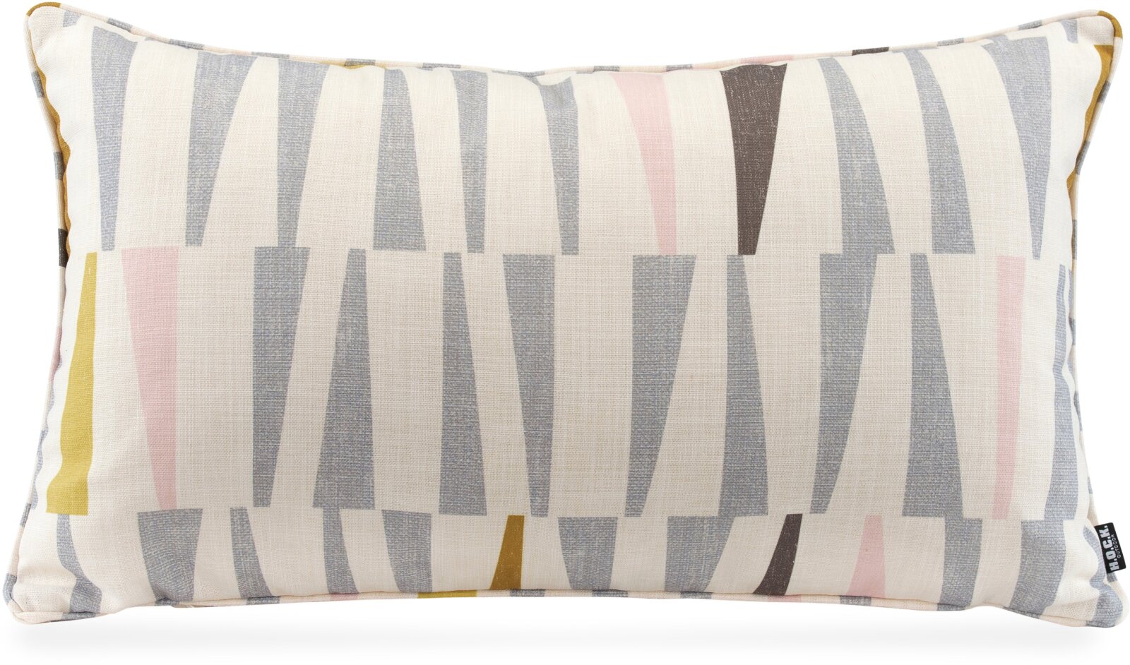 H.O.C.K. Malaga Outdoor + Indoor Kissen mit Keder 70x40cm col. 08 grau rosa beige in&out