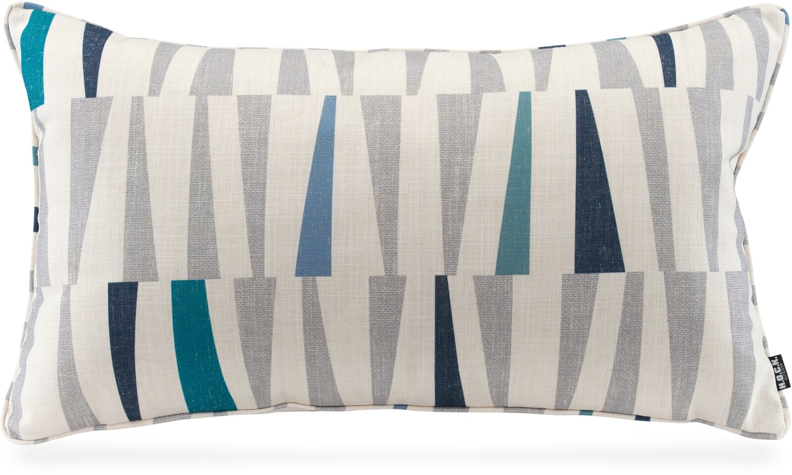 H.O.C.K. Malaga Outdoor + Indoor Kissen mit Keder 70x40cm col. 84 blau grau in&out