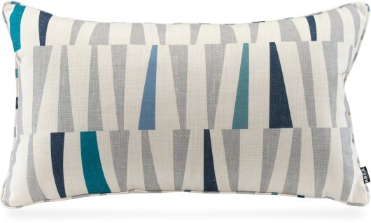 H.O.C.K. Malaga Outdoor + Indoor Kissen mit Keder 70x40cm col. 84 blau grau in&out