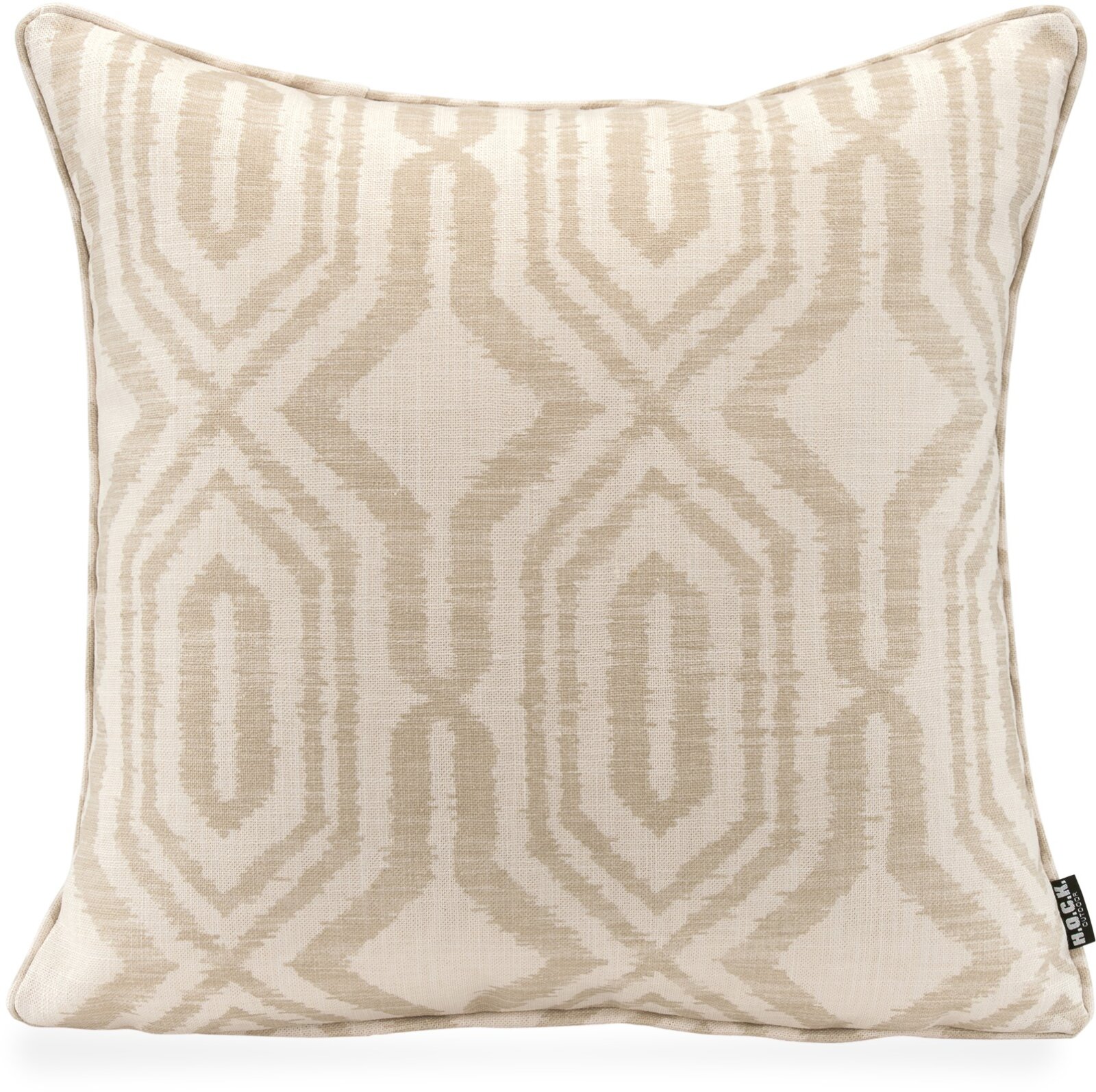 H.O.C.K. Toledo Outdoor + Indoor Wendekissen 45x45cm mit Keder col. 07 natur beige in&out