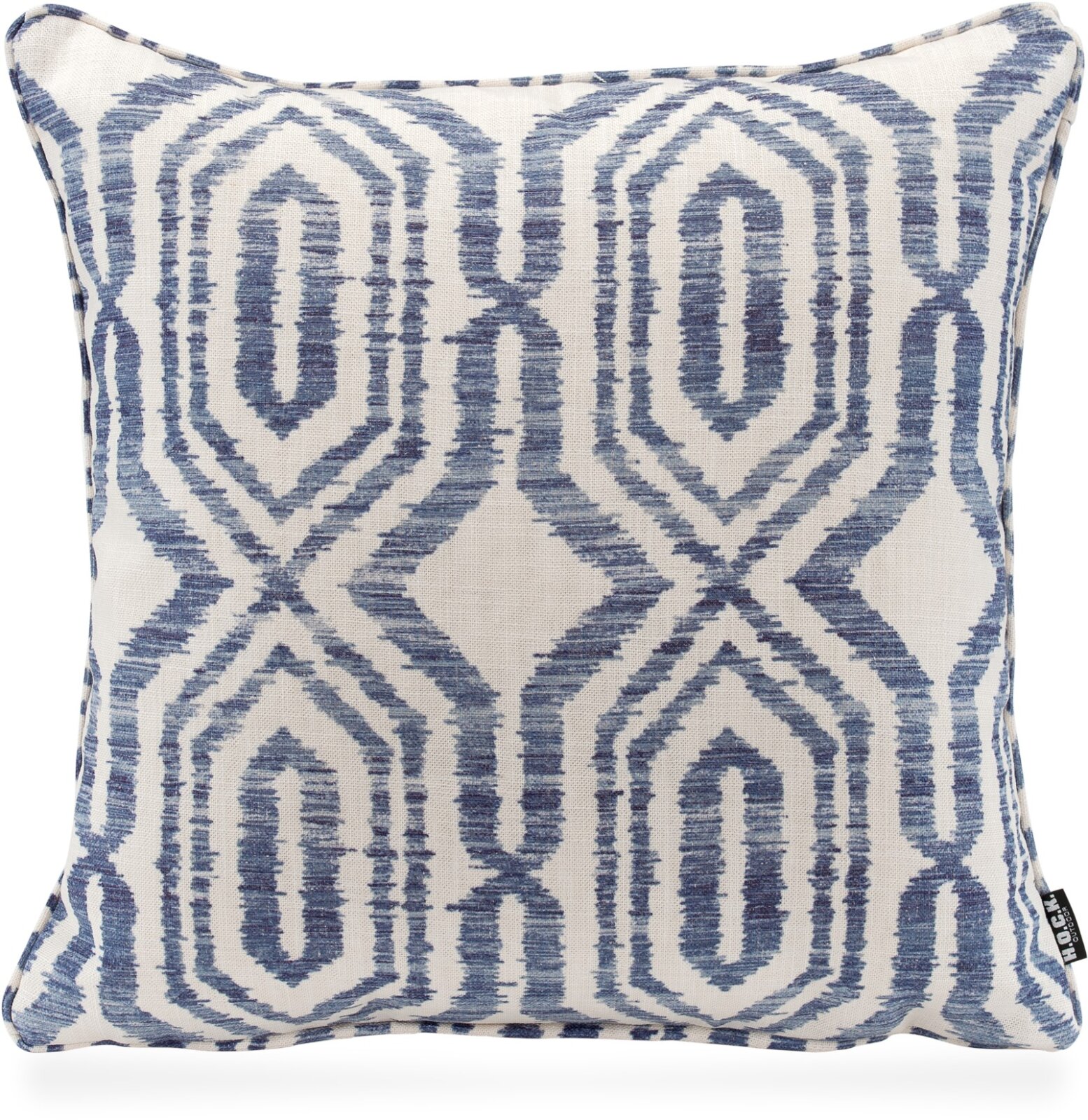 H.O.C.K. Toledo Outdoor + Indoor Wendekissen 45x45cm mit Keder col. 84 blau navy in&out