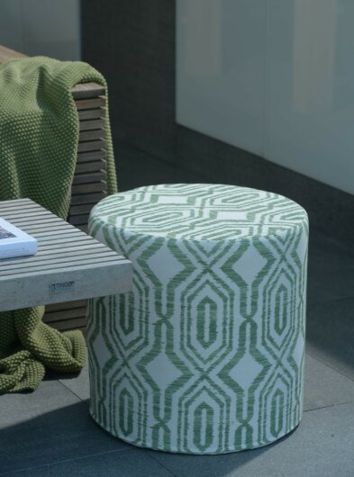 H.O.C.K. Toledo Outdoor Hocker rund ø45x45cm col. 41 grün in&out