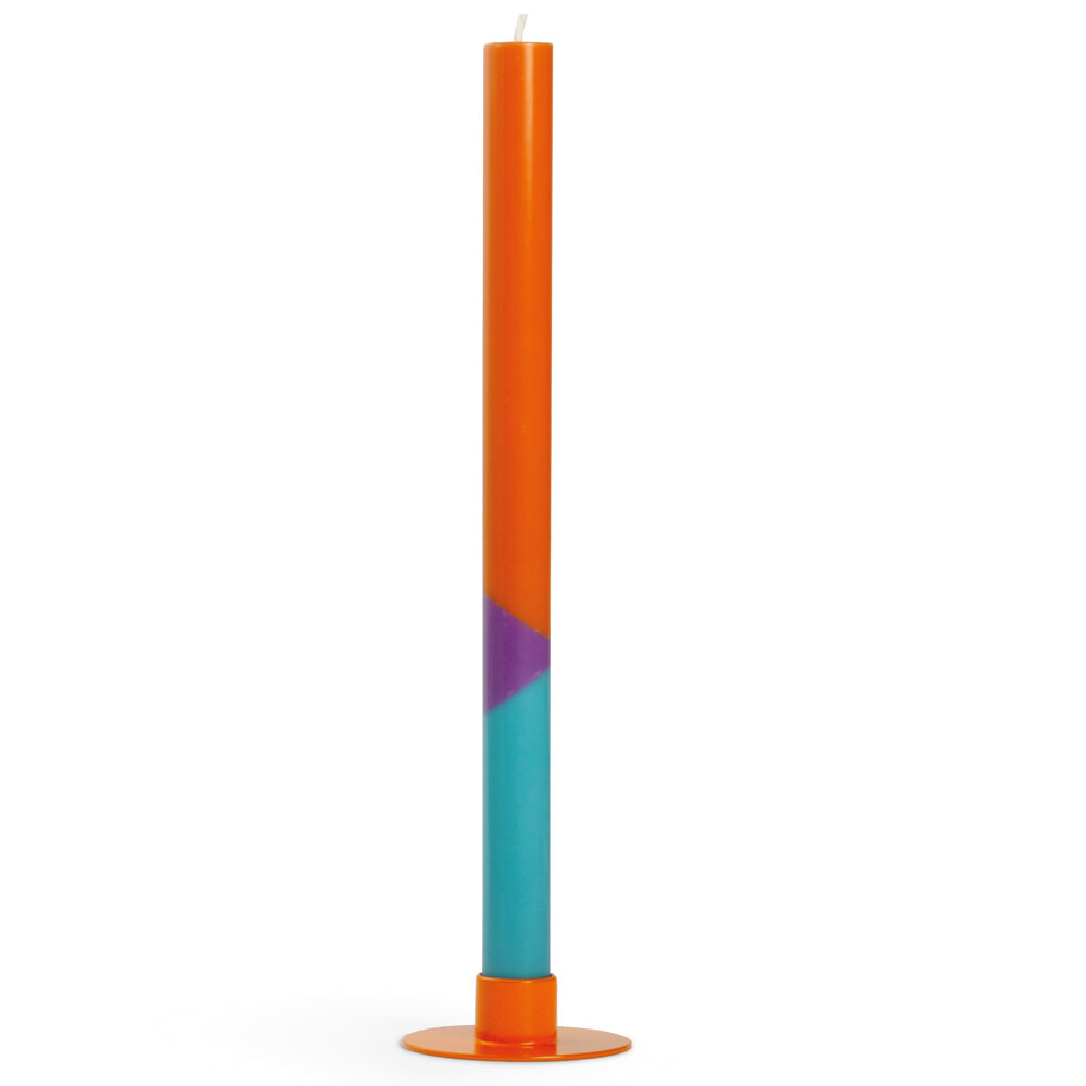 NTG Kerze schmal extralang "Inspiration" orange blau